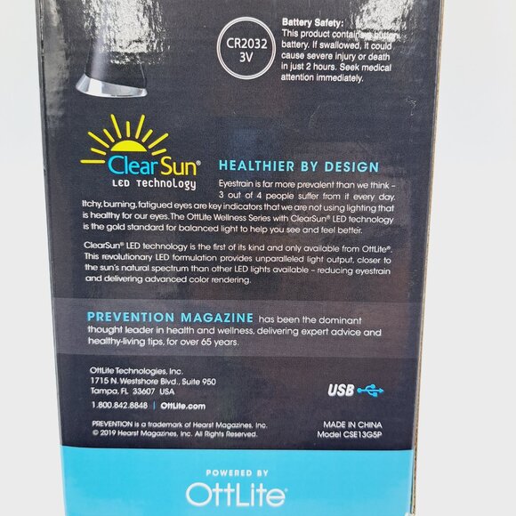 Prevention by OttLite LED Task Adjustable Lamp with Digital Display - Picture 9 of 13